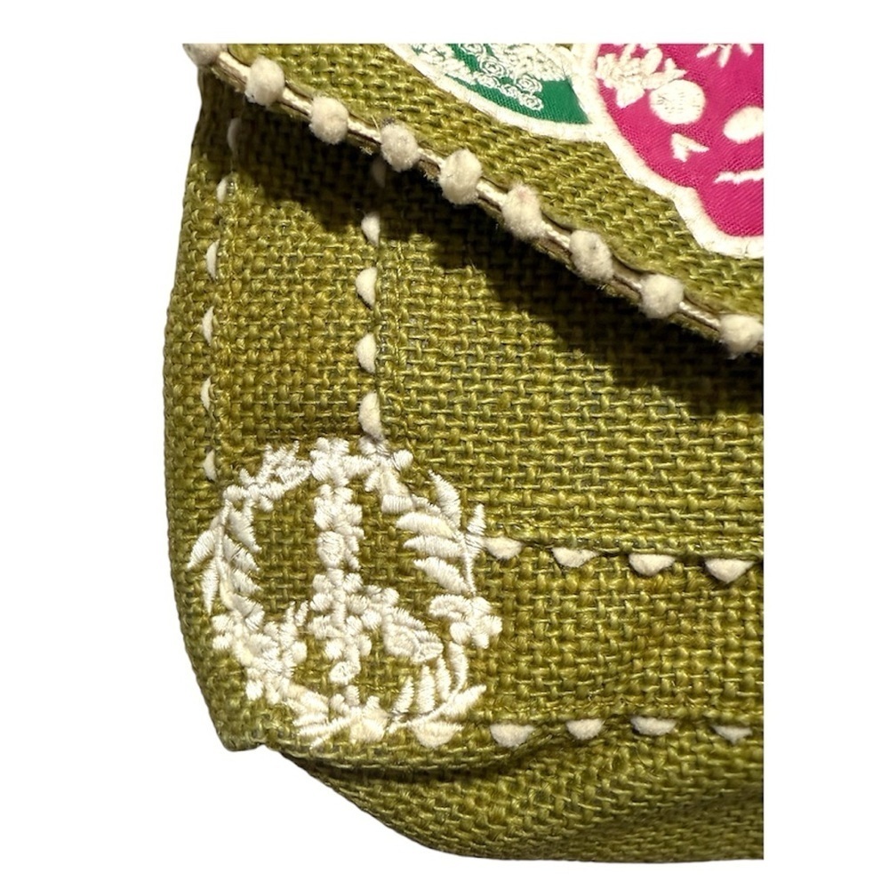 Y2K Sugar Skull Baguette Bag Boho Festival Purse Day of the Dead Vintage - Picture 5 of 8